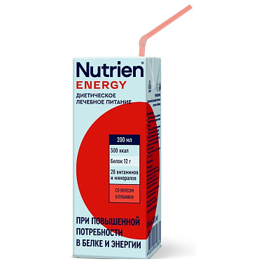 Купить Nutrien Энергия 200 мл смесь жидкая готовая клубника