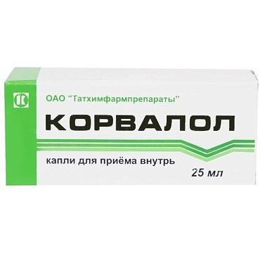 Купить Корвалол 25 мл капли для внутреннего применения флакон