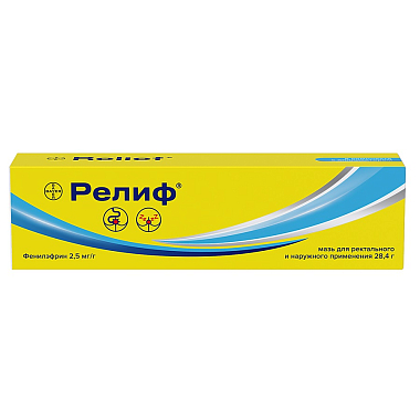 Купить Релиф 28,4 г мазь для наружного и ректального применения