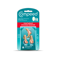 Купить: Пластырь Compeed наб №5 от влажных мозолей 3-х размеров