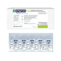 Купить: Ардуан лиофилизат для приготовления раствора для внутривенного введения 4мг №25