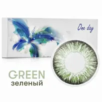 Купить: Офтальмикс Butterfly One Day 8,6/14,2/-0,00 2 шт линзы контактные однодневные окрашенные зеленые