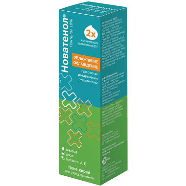 Купить Новатенол 68 г пена-спрей для ухода за кожей
