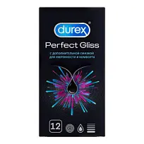 Купить: Durex Perfect Gliss 12 шт презервативы из натурального латекса