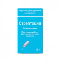 Купить: Стрептоцид 5 г порошок для наружного применения банка