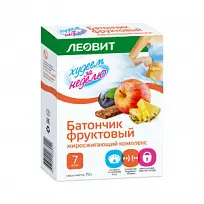 Купить: Леовит Худеем за неделю 10 г 7 шт батончик фруктовый жиросжигающий комплекс