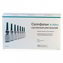 Купить: Салофальк 4 г/60 мл 7 шт суспензия ректальная