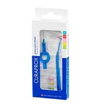 Купить: Curaprox Prime Start набор для гигиенического ухода: ершики межзубные 5 шт CPS06-011 + держатель UHS409 и UHS470