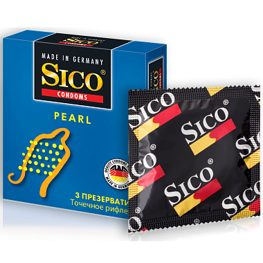 Купить Sico Pearl 3 шт презервативы точечное рифление
