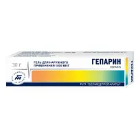 Купить: Гепарин 30 г гель для наружного применения