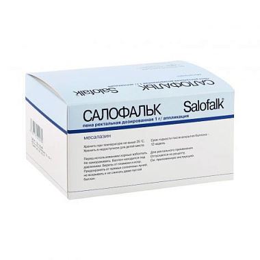 Купить Салофальк 1 г 14 шт пена ректальная дозированная аппликаторы