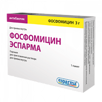 Купить: Фосфомицин Эспарма 3 г 1 шт порошок для приготовления раствора для приема внутрь