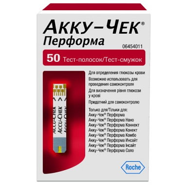 Купить Accu-Chek Perfoma 50 шт тест-полоски для определения глюкозы крови