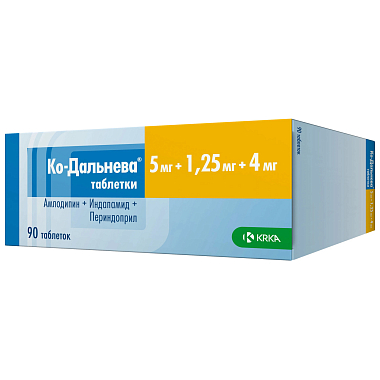 Купить Ко-Дальнева 5 мг + 1,25 мг + 4 мг 90 шт таблетки
