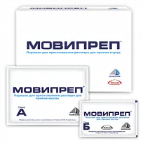 Купить: Мовипреп 2 шт саше А + 2 шт саше В порошок для приготовления раствора для приема внутрь