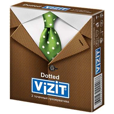 Купить Vizit Dotted 3 шт презервативы точечные