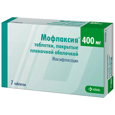 Купить Мофлаксия 400 мг 7 шт таблетки покрытые пленочной оболочкой
