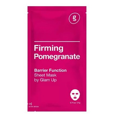 Купить Glam Up21 г маска тканевая укрепляющая с экстрактом граната