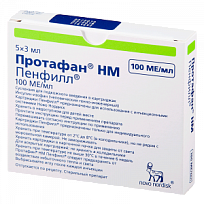 Купить: Протафан НМ Пенфилл суспензия д/ п/к введ 100МЕ 3мл №5