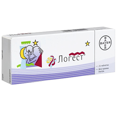 Купить Логест 21 шт таблетки покрытые оболочкой