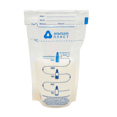 Купить МалышОК 250 мл 10 шт пакеты для сбора и хранения грудного молока