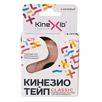 Купить: Кинезио тейп Kinexib Classic 5 см х 5 м бинт адгезивный бежевый