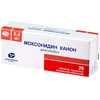 Купить: Моксонидин Канон 400 мкг 28 шт таблетки покрытые пленочной оболочкой