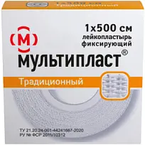 Купить: Мультипласт пластырь 1 шт 1 см × 500 см сильной фиксации