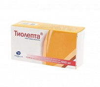 Купить: Тиолепта 600 мг 60 шт таблетки покрытые пленочной оболочкой