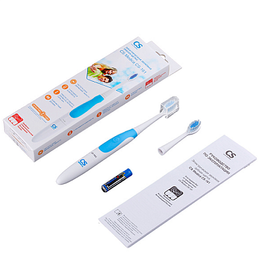 Купить CS Medica CS-161 щетка зубная электрическая звуковая голубая