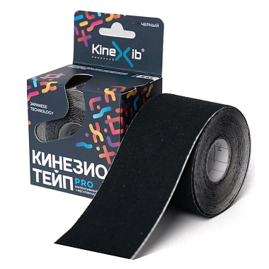Купить Кинезио тейп Kinexib Pro 5 см × 5 м бинт адгезивный черный
