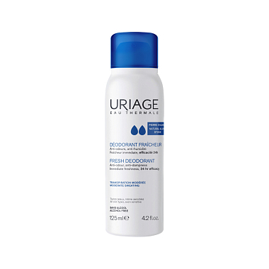 Купить Uriage Deodorant Fraicheur 125 мл дезодорант-спрей освежающий с квасцовым камнем