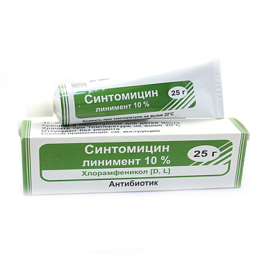 Купить Синтомицин 10% 25 г линимент