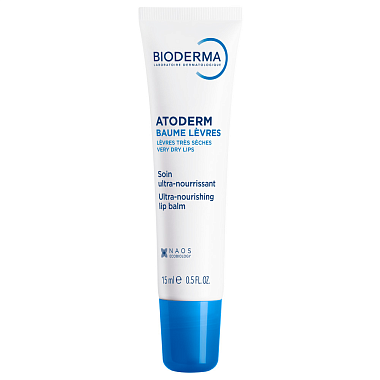 Купить Bioderma Atoderm 15 мл бальзам для губ