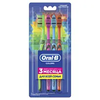 Купить: Oral-B Colors 4 шт  зубная щетка средняя