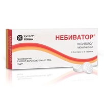 Купить: Небиватор 5 мг 28 шт таблетки