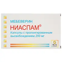 Купить: Ниаспам 200 мг 30 шт капсулы пролонгированного действия