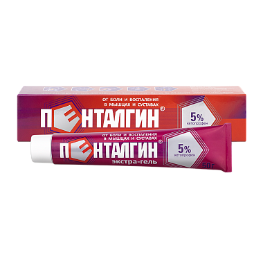 Купить Пенталгин Экстра-Гель 5 % 50 г гель для наружного применения