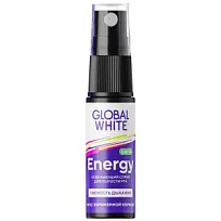 Купить: Global White Energy 15 мл спрей освежающий для полости рта со вкусом корицы