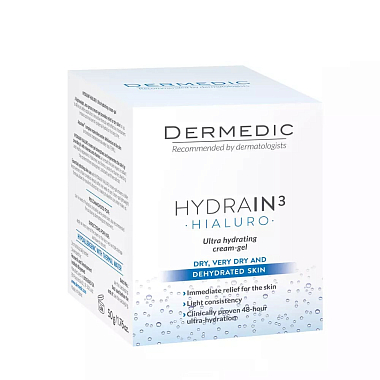 Купить Dermedic Hydrain 3 Hialuro 50 мл крем-гель для лица ультра увлажняющий