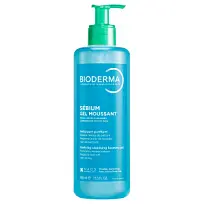 Купить: Bioderma Sebium 500 мл гель-мусс очищающий для жирной и проблемной кожи флакон с помпой