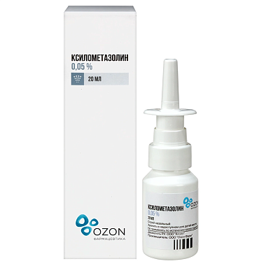 Купить Ксилометазолин 0,05% 20 мл спрей назальный 