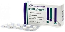 Купить: Эсциталопрам 10 мг 30 шт таблетки покрытые пленочной оболочкой