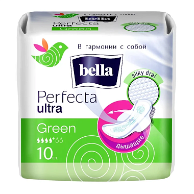 Купить Bella Perfecta Ultra 10 шт прокладки гигиенические зеленый