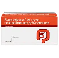 Купить: Буденофальк 2 мг 14 ДОЗ пена ректальная