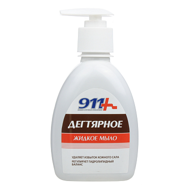 Купить 911 Дегтярное жидкое мыло 250 мл антибактериальное