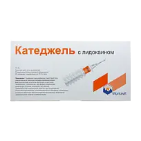 Купить: Катеджель с Лидокаином 12,5 г 25 шт гель для местного применения шприц
