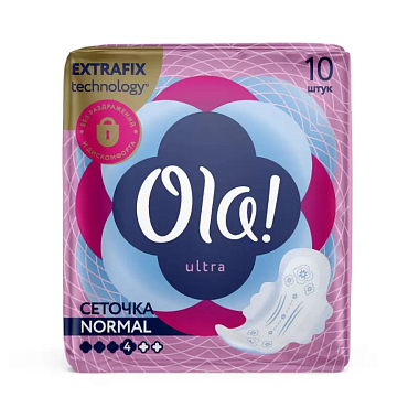 Купить Ola Ultra Normal 10 шт прокладки гигиенические бархатистая сеточка