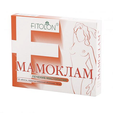 Купить Мамоклам 100 мг 40 шт таблетки покрытые пленочной оболочкой