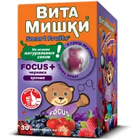 Купить: Кидс Формула ВитаМишки Фокус+ 30 шт пастилки жевательные